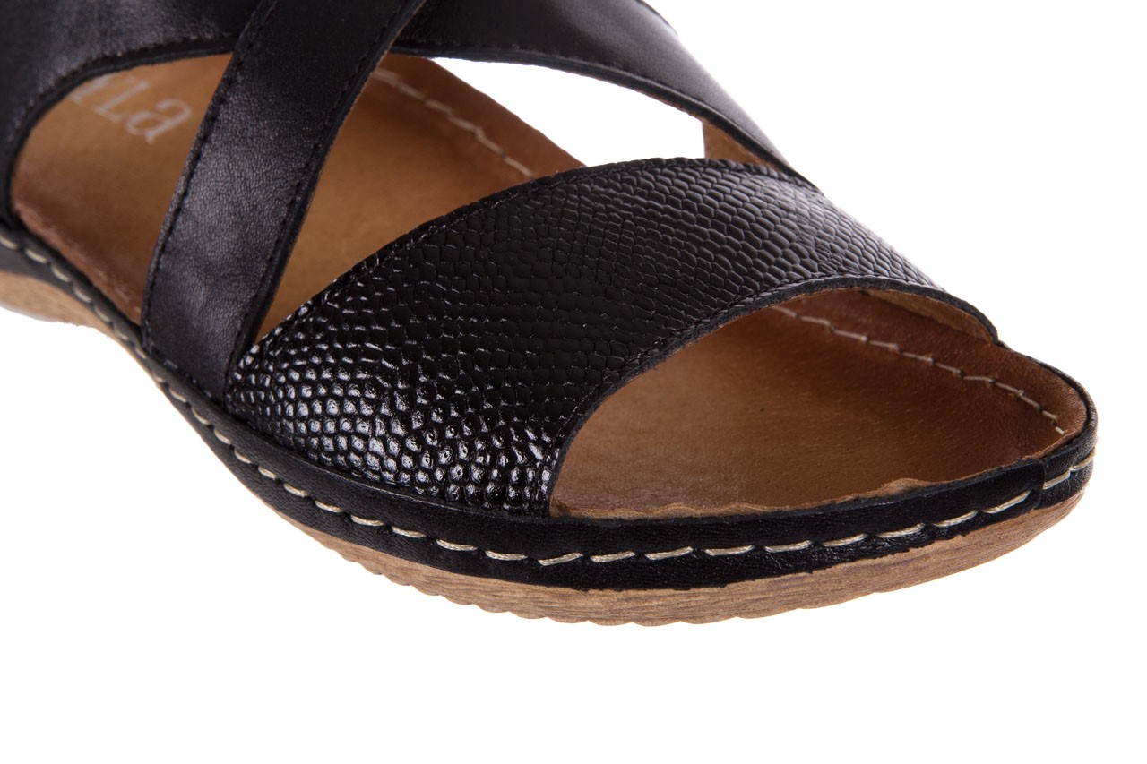 Bayla-100 449 s czarny z - płaskie - sandały - buty damskie - kobieta 12