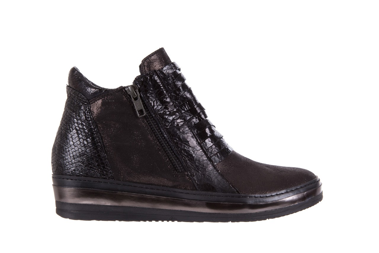 Sneakersy bayla-131 4006 black, czarny, skóra naturalna  - mid season sale -30% 7