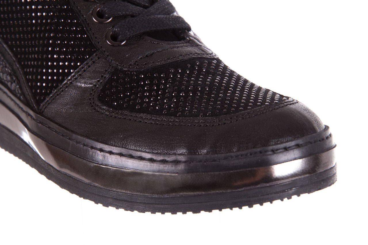 Sneakersy bayla-131 4010 nero, skóra naturalna - obuwie sportowe - dla niej  - sale 12