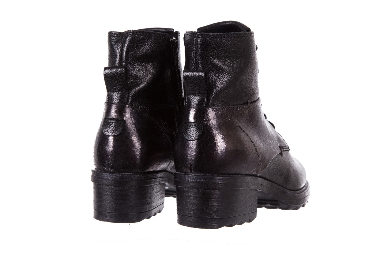 Trzewiki bayla-131 8305 a nero, czarny, skóra naturalna  - worker boots - trendy - kobieta 10