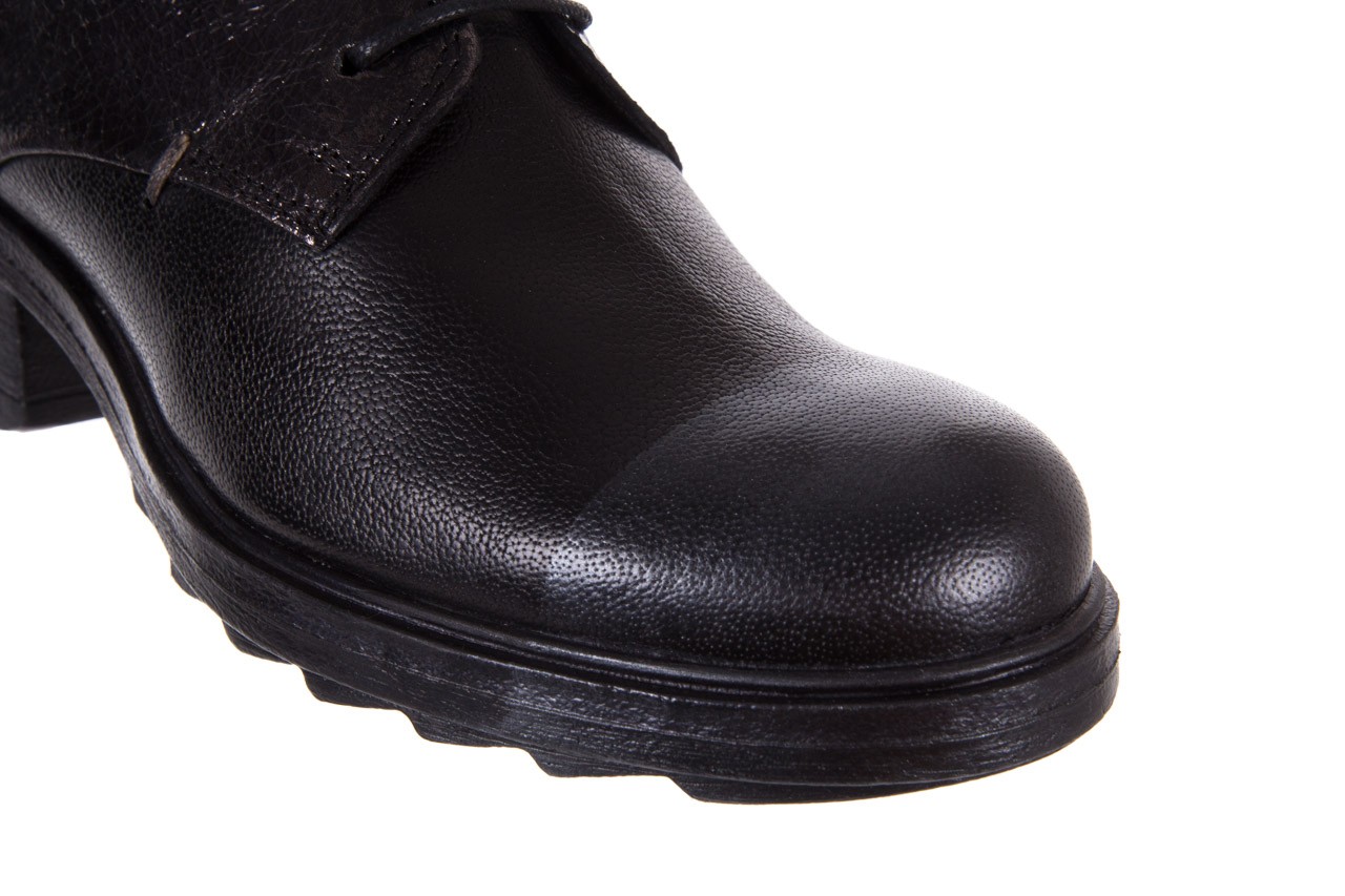 Trzewiki bayla-131 8305 a nero, czarny, skóra naturalna  - worker boots - trendy - kobieta 13