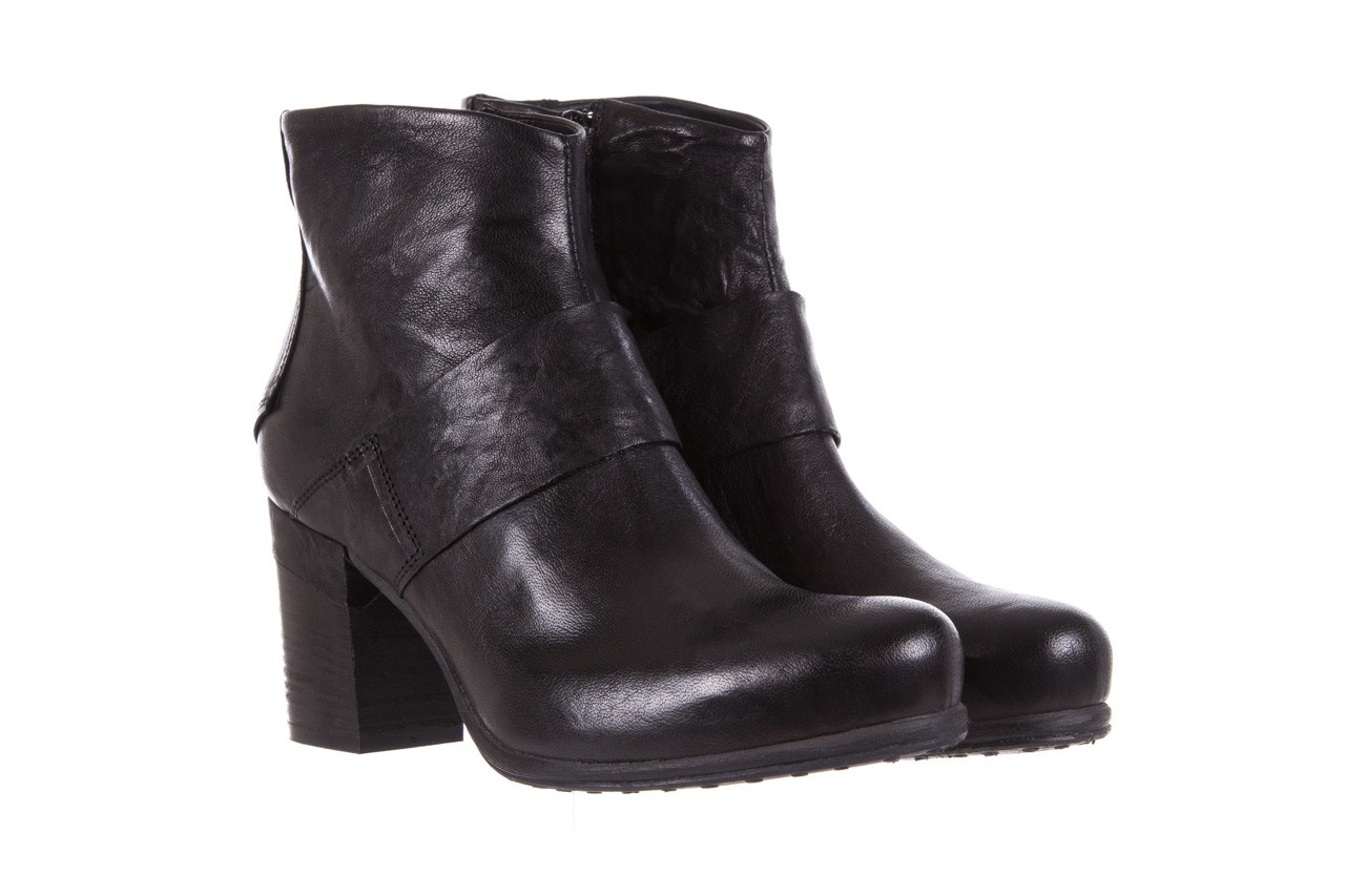 Botki bayla-131 8810 nero, czarny, skóra naturalna  - worker boots - trendy - kobieta 8