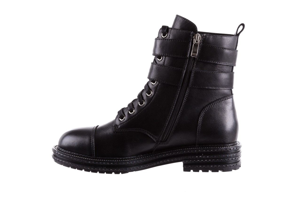 Trzewiki bayla-144 pj759h-2-1n black, czarny, skóra naturalna  - worker boots - trendy - kobieta 11