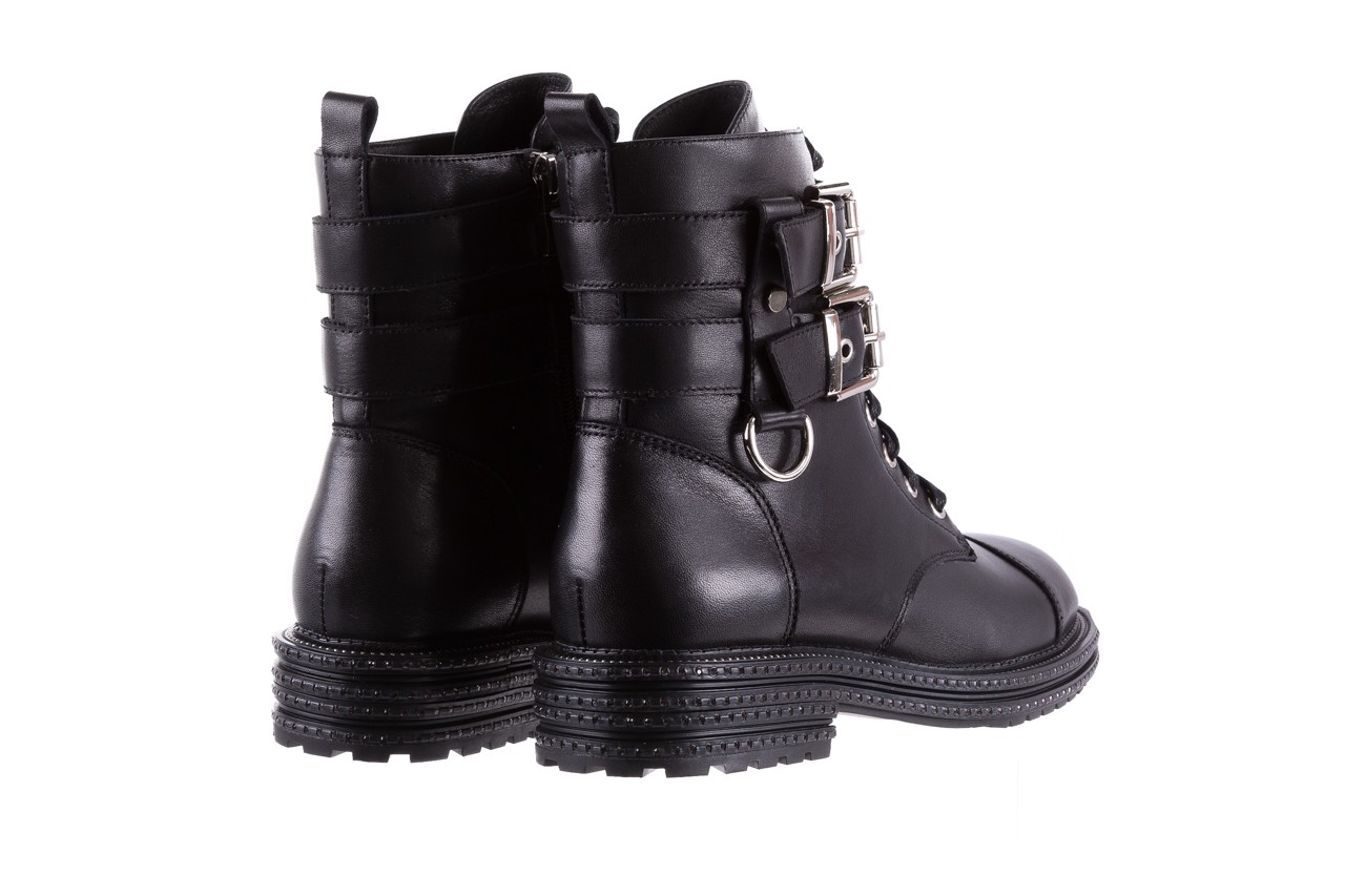 Trzewiki bayla-144 pj759h-2-1n black, czarny, skóra naturalna  - worker boots - trendy - kobieta 12