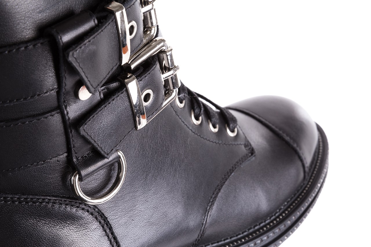 Trzewiki bayla-144 pj759h-2-1n black, czarny, skóra naturalna  - worker boots - trendy - kobieta 15