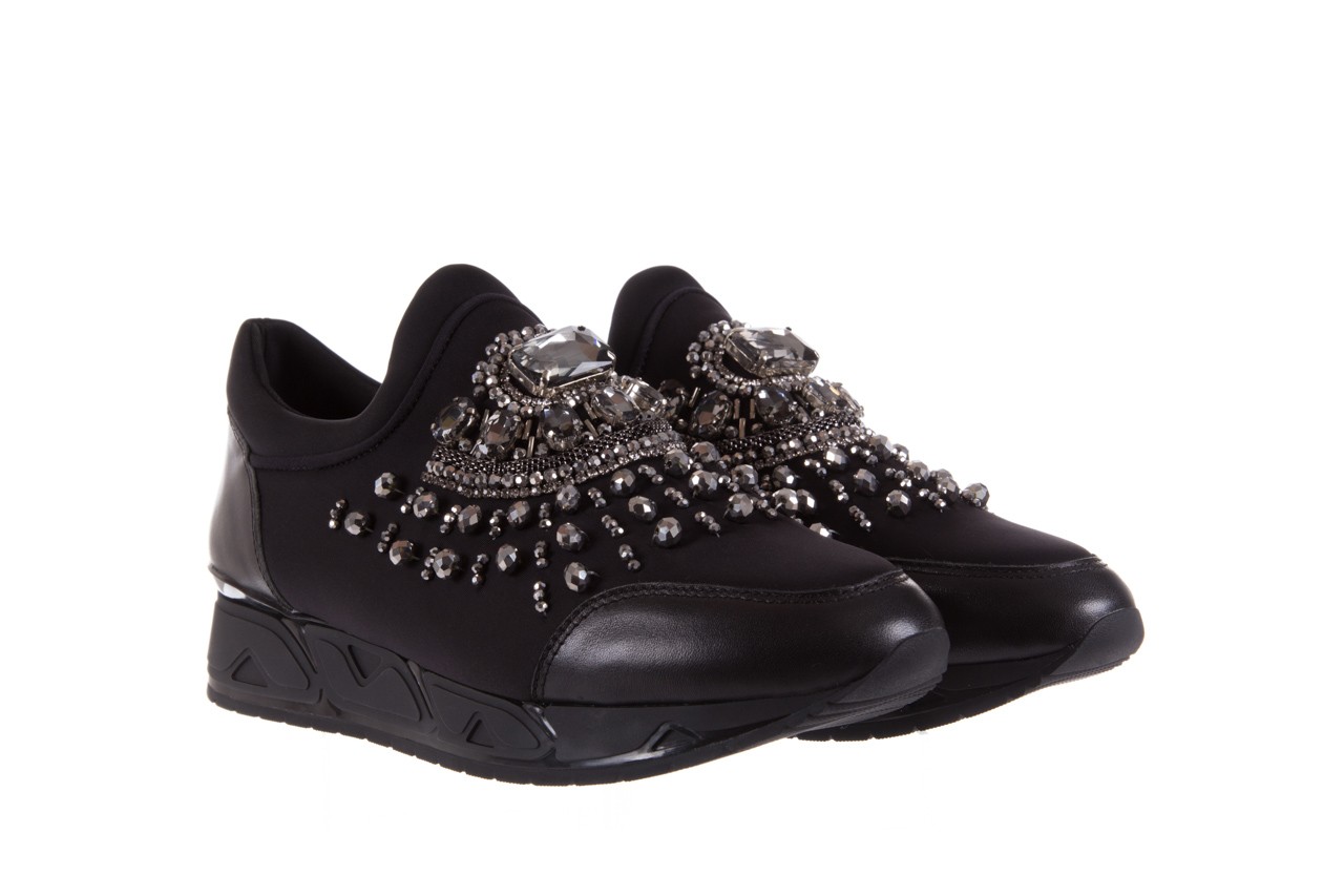 Sneakersy bayla-144 pj926l-1-1n black, czarny, materiał 9