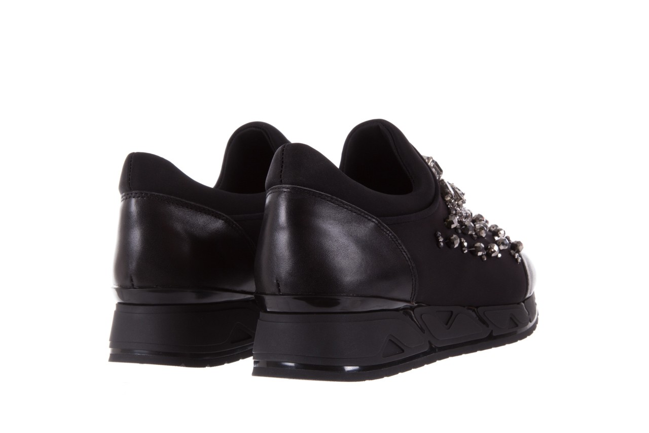 Sneakersy bayla-144 pj926l-1-1n black, czarny, materiał 11