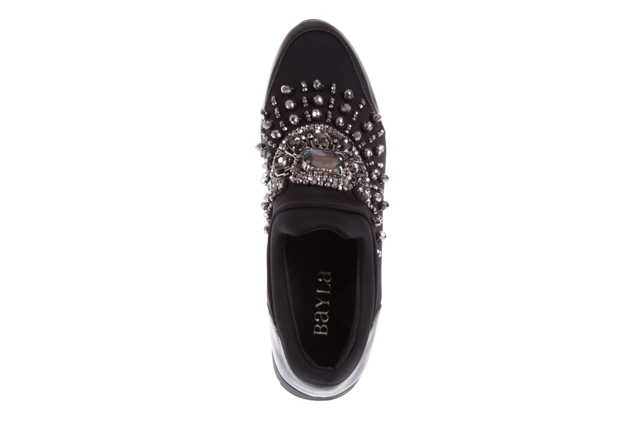 Sneakersy bayla-144 pj926l-1-1n black, czarny, materiał - obuwie sportowe - buty damskie - kobieta 12