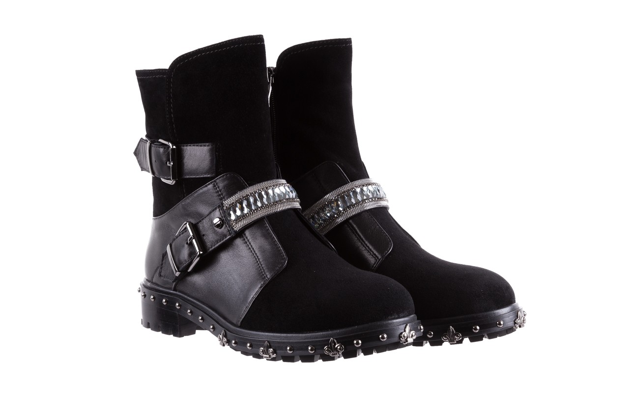Bayla-144 pj930h-1-1a black - worker boots - trendy - kobieta 10