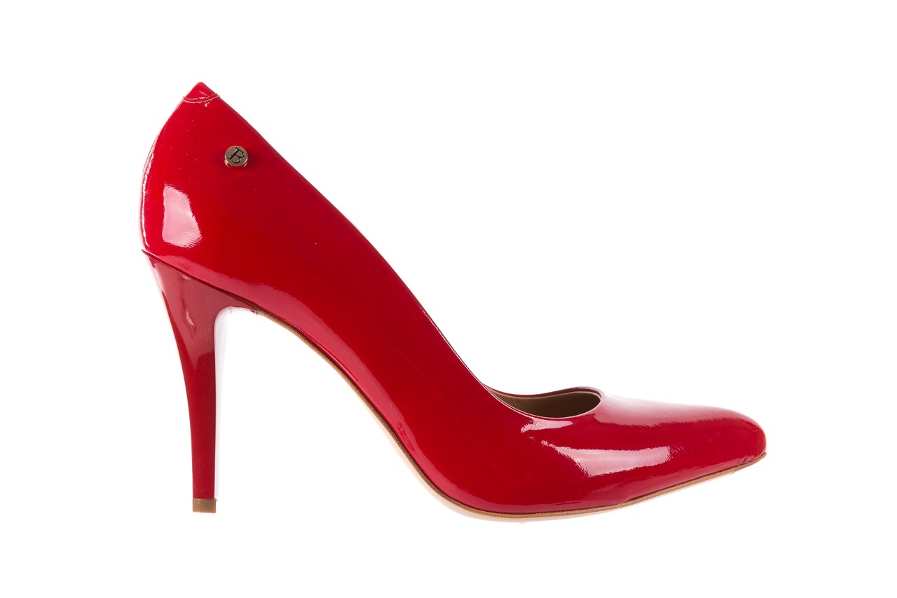 Czółenka bayla-156 2534 czerwony, skóra naturalna lakierowana  - na szpilce - czółenka - buty damskie - kobieta 6