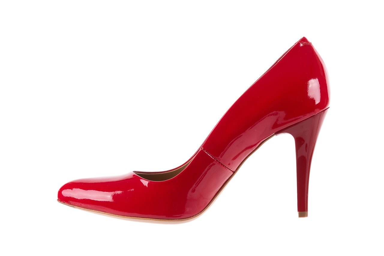 Czółenka bayla-156 2534 czerwony, skóra naturalna lakierowana  - na szpilce - czółenka - buty damskie - kobieta 8