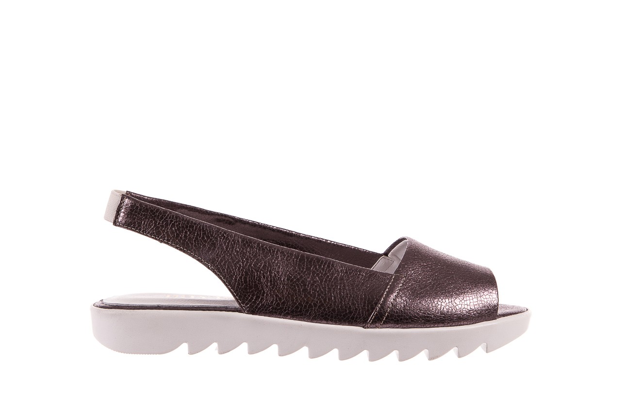 Sandały bayla-163 319-310 627 grey metallic, szary, skóra naturalna  - płaskie - sandały - buty damskie - kobieta 6