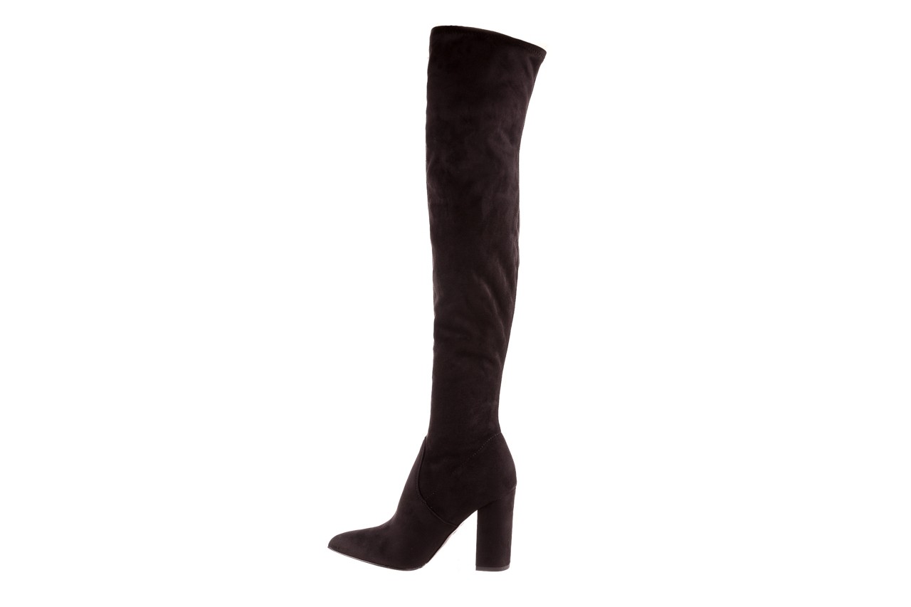 Kozaki bayla-056 9094-730 czarne muszkieterki, materiał - buty zimowe - trendy - kobieta 8