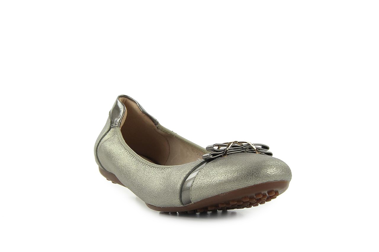 Bayla 07133-696 light pewter - skórzane - baleriny - buty damskie - kobieta 6