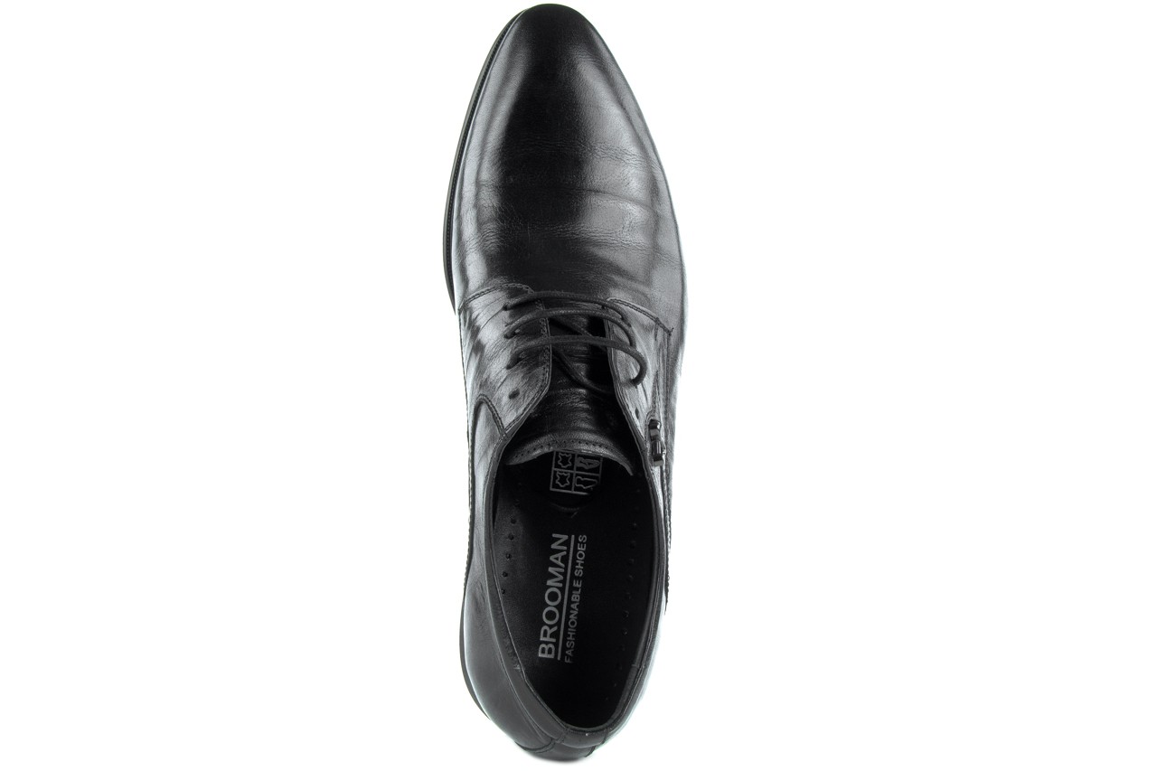 Półbuty brooman a0427-905-4 black, czarny, skóra naturalna  - obuwie wizytowe - buty męskie - mężczyzna 11