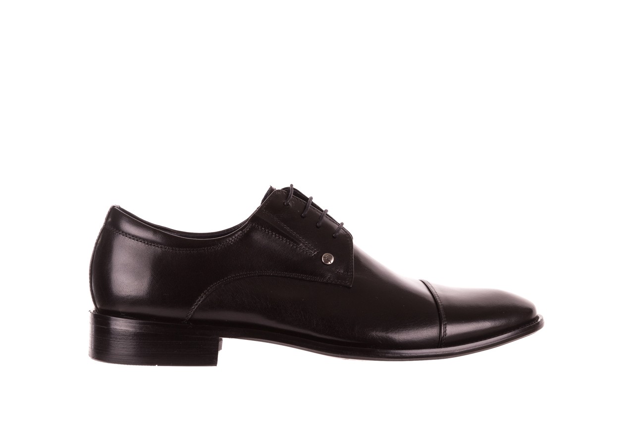 Półbuty brooman h8089170 black, czarny, skora naturalna  - buty męskie - mężczyzna 6