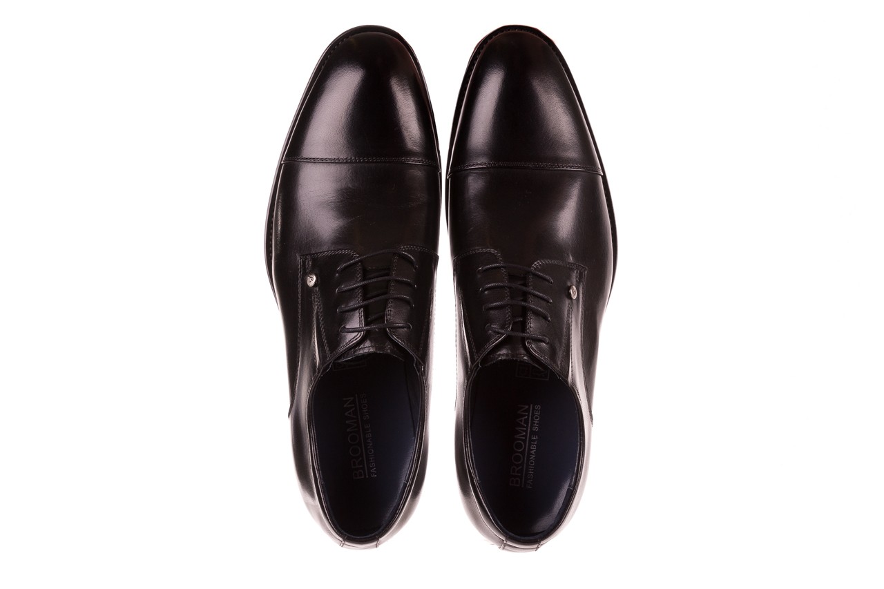 Półbuty brooman h8089170 black, czarny, skora naturalna  - wizytowe - półbuty - buty męskie - mężczyzna 10