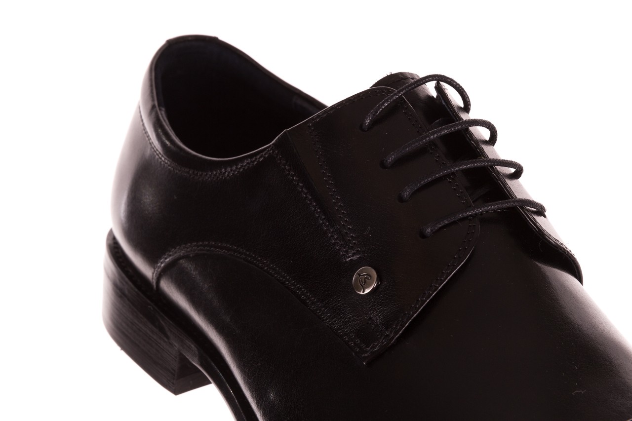 Półbuty brooman h8089170 black, czarny, skora naturalna  - obuwie wizytowe - dla niego - sale 11