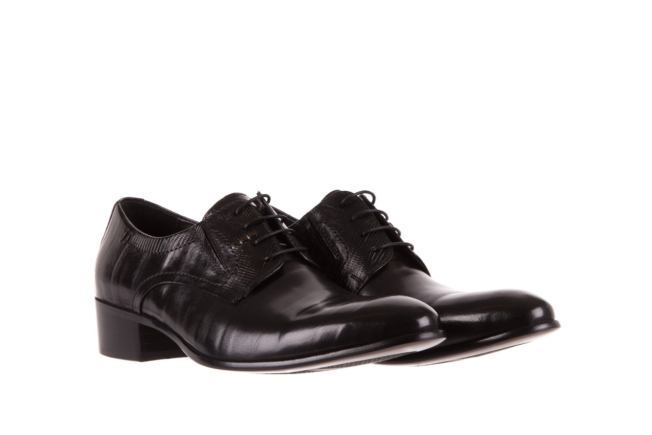 Półbuty brooman john doubare c179-304-2 black, czarny, skóra naturalna  - obuwie wizytowe - buty męskie - mężczyzna 7