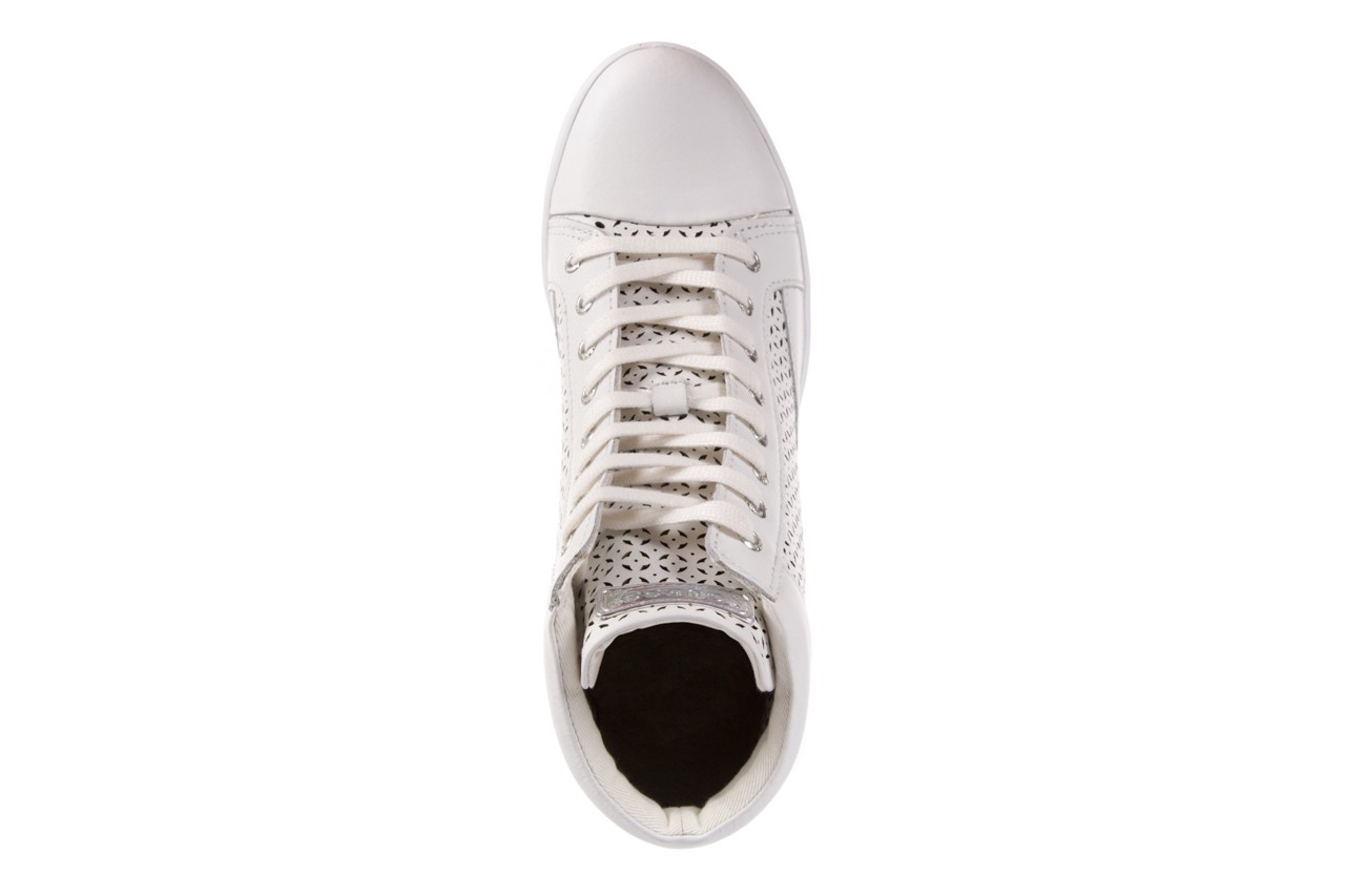Sneakersy guess flfur2 lea12 white, biały, skóra naturalna  - guess - nasze marki 10