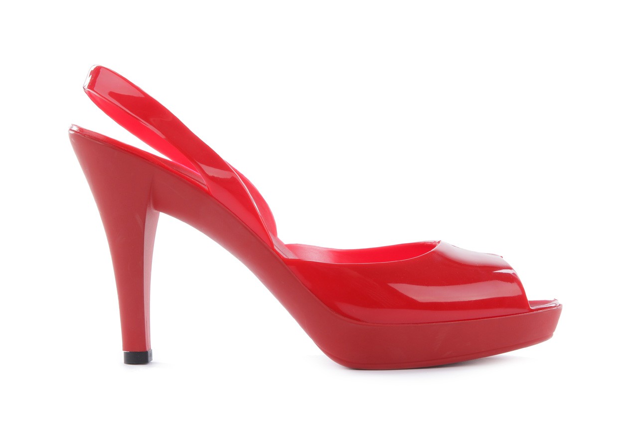 Sandały henry&henry rita red, czerwony, guma - na platformie - szpilki - buty damskie - kobieta 6