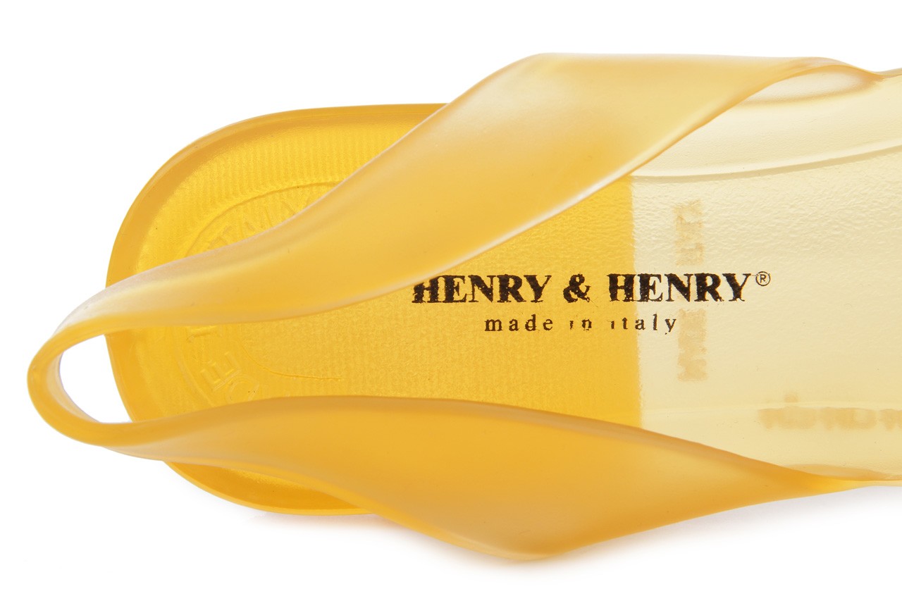 Sandały henry&henry spider arancio transparente, żółte, guma - henry&henry - nasze marki 11