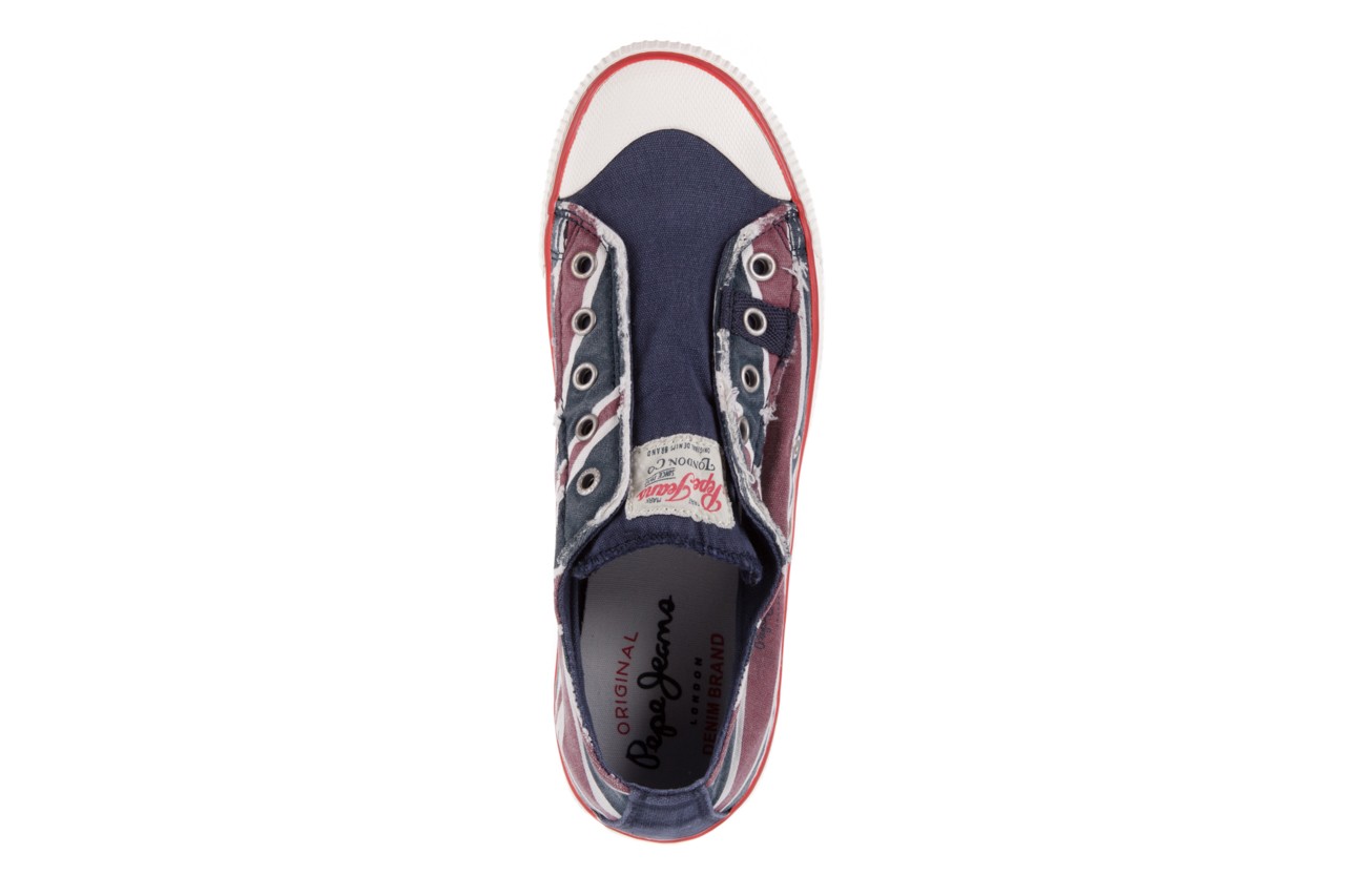 Pepe jeans pbs30184 industry jack low 575 naval blue - skórzane - trampki - buty damskie - kobieta 10