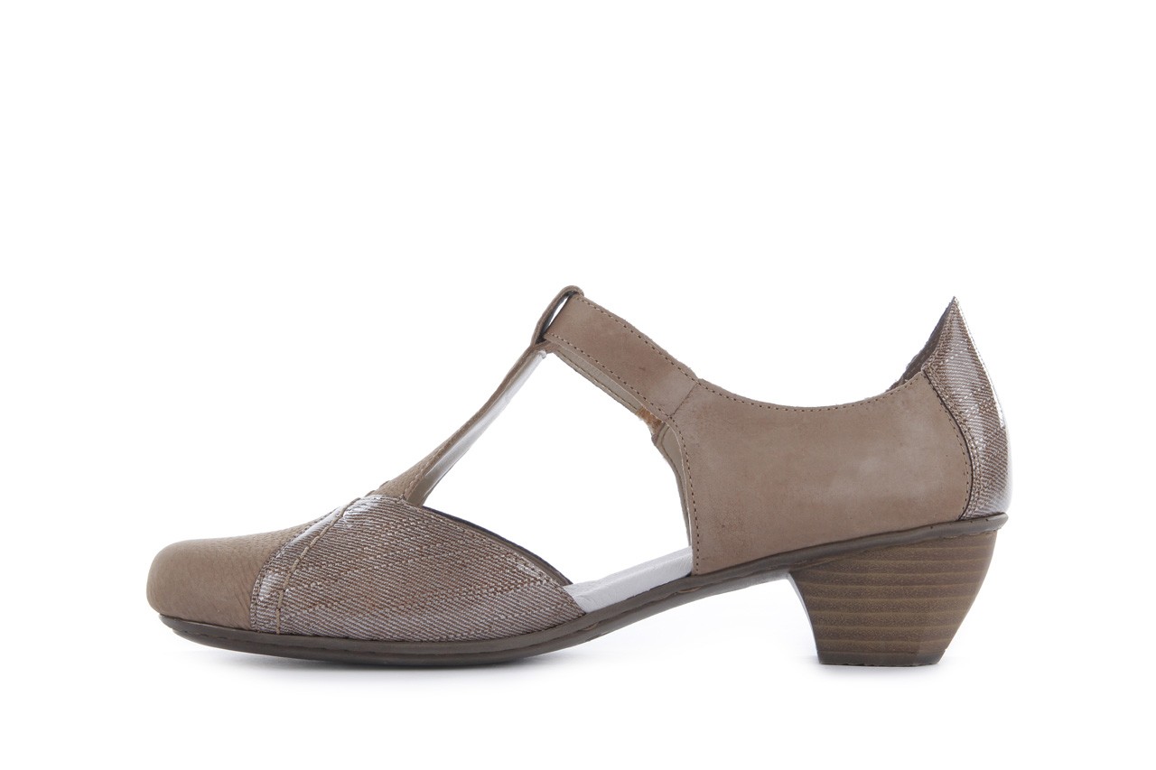 Rieker 41744-60 beige - na obcasie - sandały - buty damskie - kobieta 9