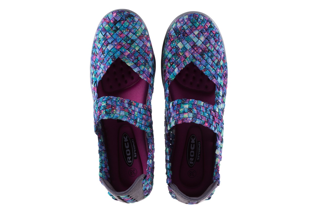 Półbuty rock brixton orion, niebieski/fiolet, materiał  - obuwie sportowe - buty damskie - kobieta 10