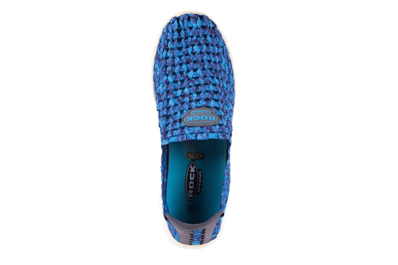 Półbuty rock orlando air pacific, niebieski, materiał - obuwie sportowe - buty damskie - kobieta 10