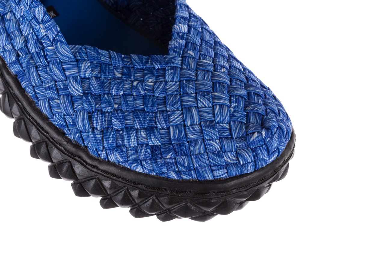 Półbuty rock over bourne, niebieski, materiał  - wygodne buty - trendy - kobieta 11