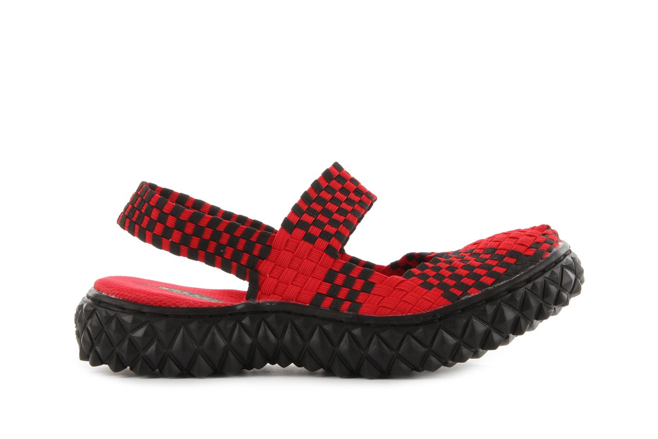 Sandały rock over sandal red-black, czarny/ czerwony, materiał - rock - nasze marki 7
