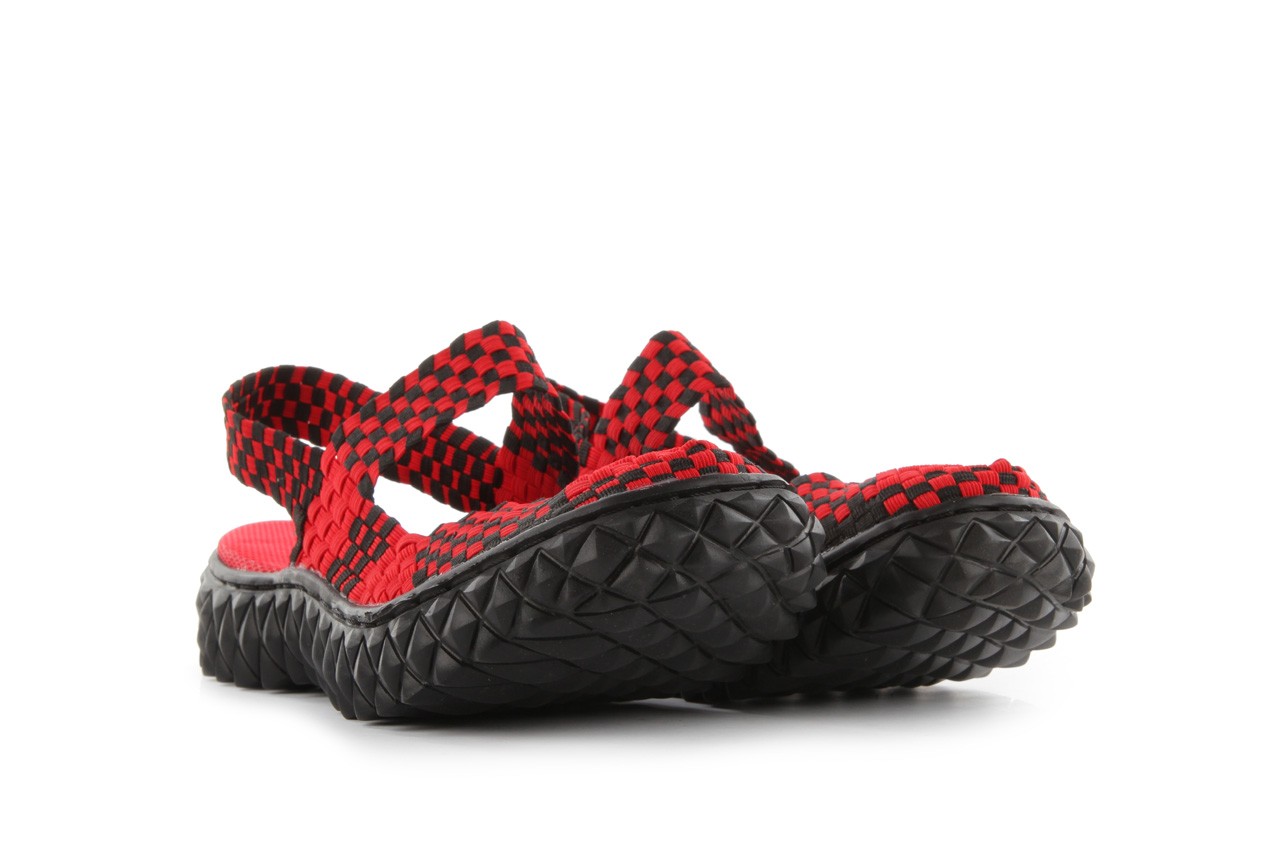 Sandały rock over sandal red-black, czarny/ czerwony, materiał - rock - nasze marki 8