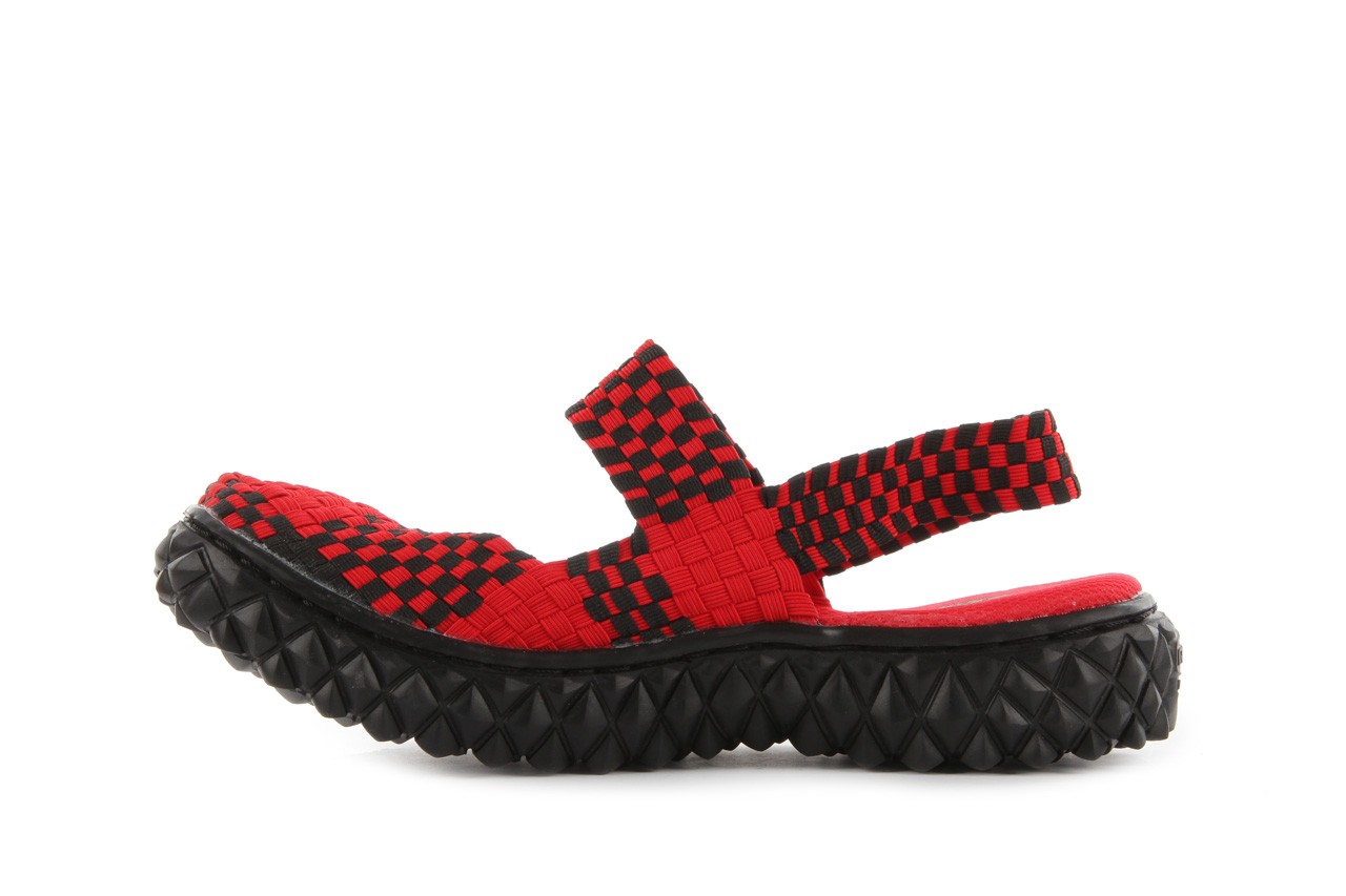 Sandały rock over sandal red-black, czarny/ czerwony, materiał - rock - nasze marki 9