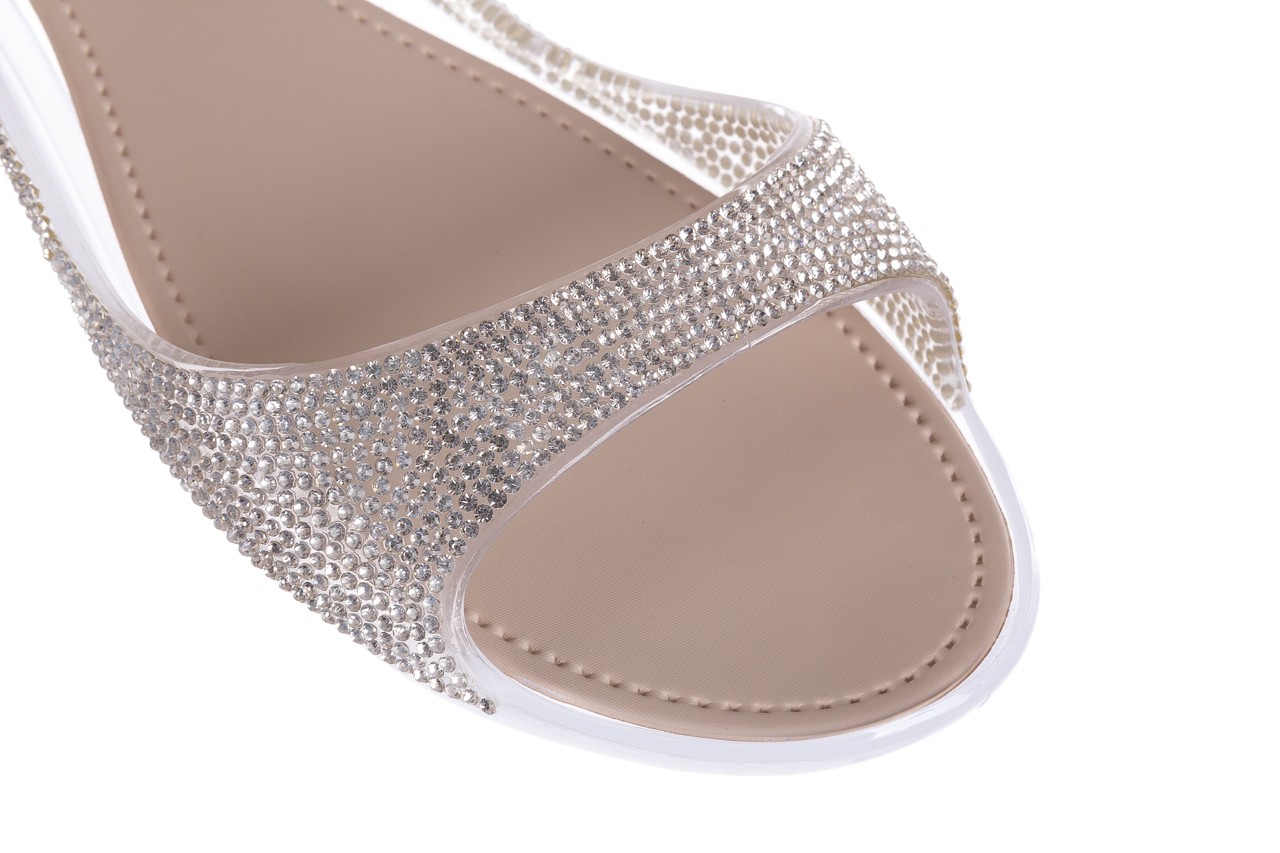 Sandały sca'viola b-62 silver, srebrny, silikon - płaskie - sandały - buty damskie - kobieta 13