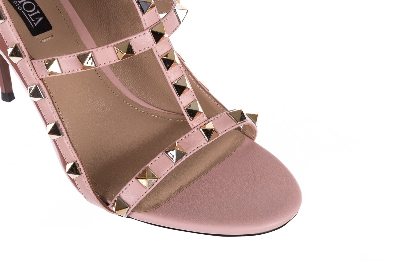 Sandały sca'viola f-54 dark pink, róż, skóra naturalna  - na szpilce - sandały - buty damskie - kobieta 15