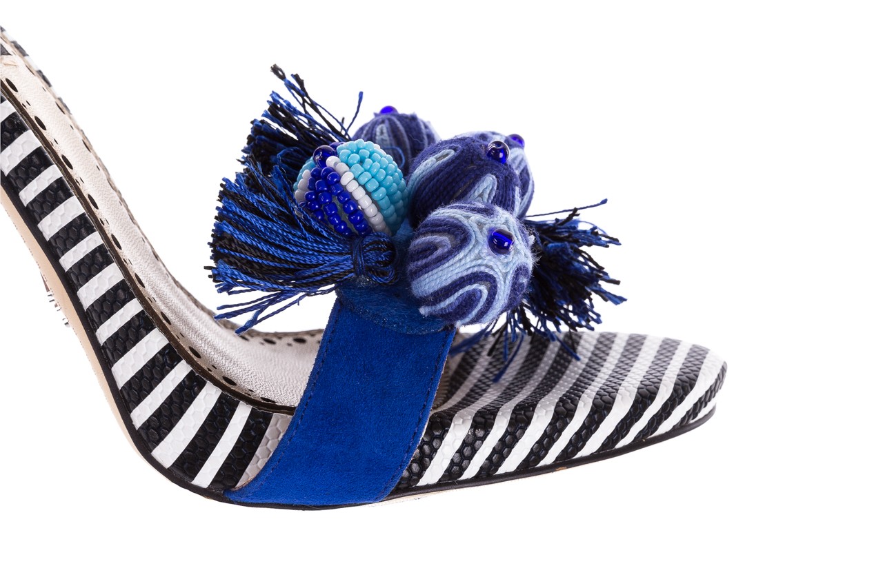 Sca'viola p-08 blue - skórzane - sandały - buty damskie - kobieta 12