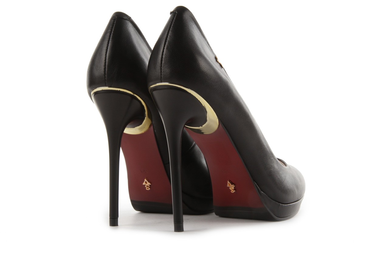 Czółenka sca'viola w2035-08 black, czarny, skóra naturalna - na platformie - szpilki - buty damskie - kobieta 10