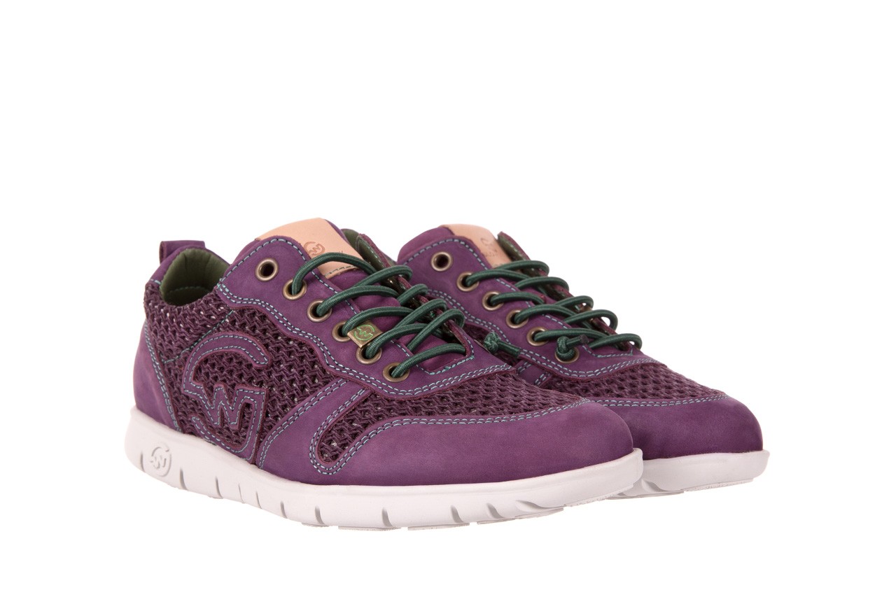 Trampki slowwalk 10162w crash purple, fiolet, skóra naturalna  - obuwie sportowe - buty damskie - kobieta 7