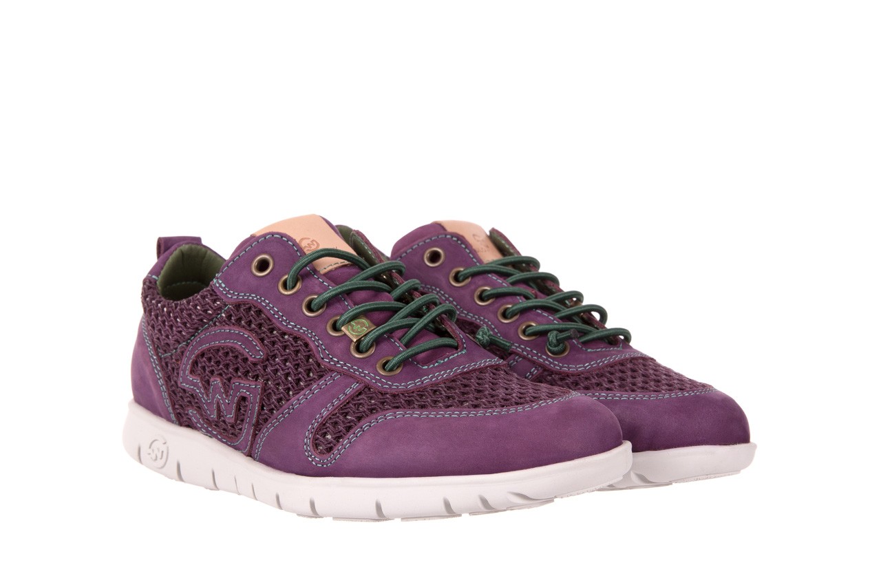 Trampki slowwalk 10162w crash purple, fiolet, skóra naturalna  - obuwie sportowe - dla niej  - sale 7