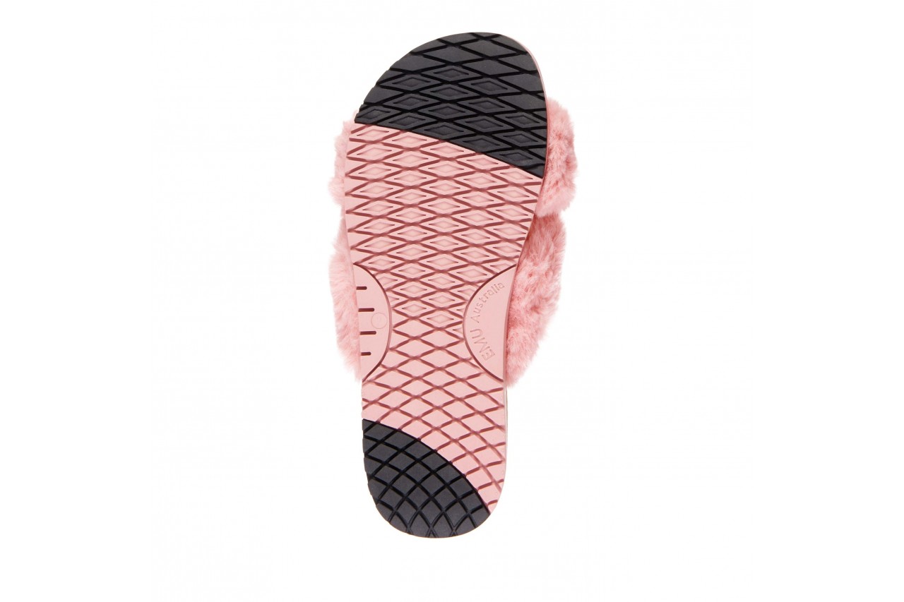 Klapki emu mareeba dusty pink, róż, futro naturalne - wygodne buty - trendy - kobieta 11
