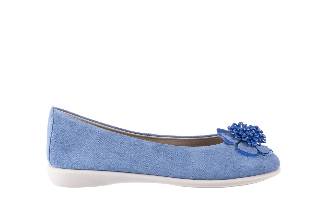 Baleriny the flexx misspoke denim, niebieski, skóra naturalna - wygodne buty - trendy - kobieta 6