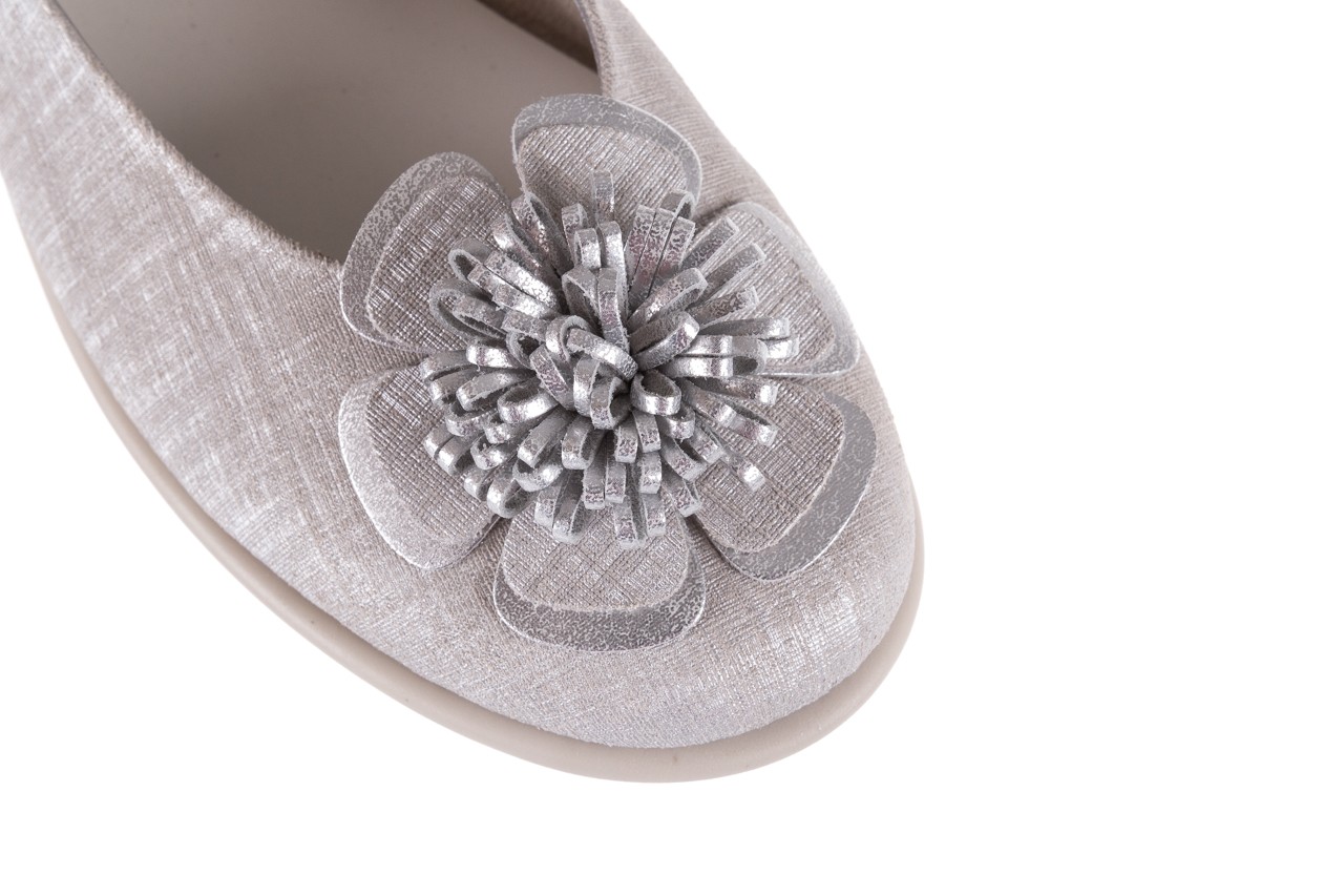 Baleriny the flexx misspoke silver, srebrny, skóra naturalna  - wygodne buty - trendy - kobieta 12