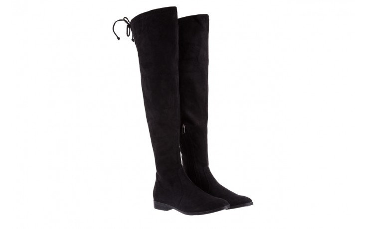 Kozaki bayla-175 16061-0396 black, czarny, materiał - buty zimowe - trendy - kobieta 1