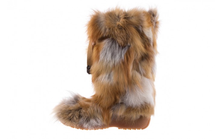Śniegowce oscar sabry rosso, brąz, futro naturalne - buty zimowe - trendy - kobieta 2