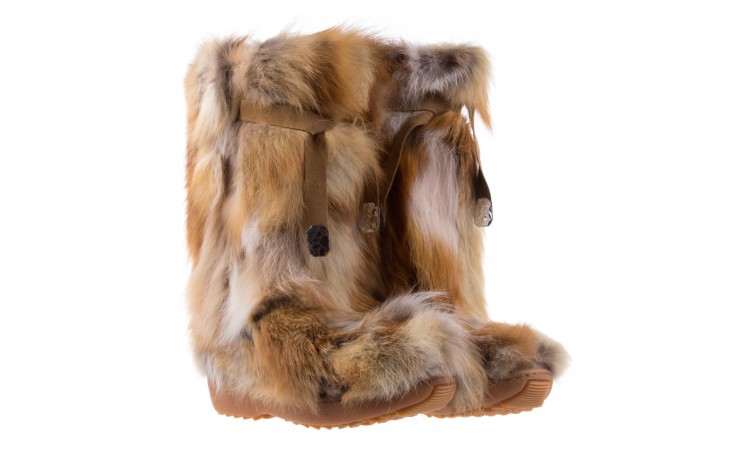 Śniegowce oscar sabry rosso, brąz, futro naturalne - buty zimowe - trendy - kobieta 1