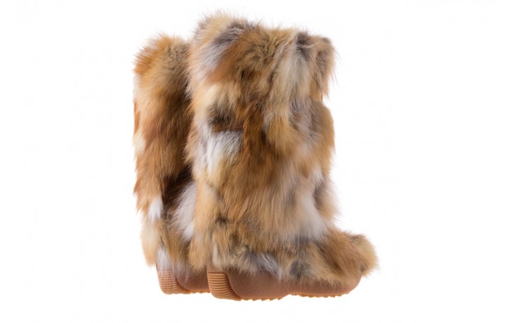 Śniegowce oscar sabry rosso, brąz, futro naturalne - buty zimowe - trendy - kobieta 3