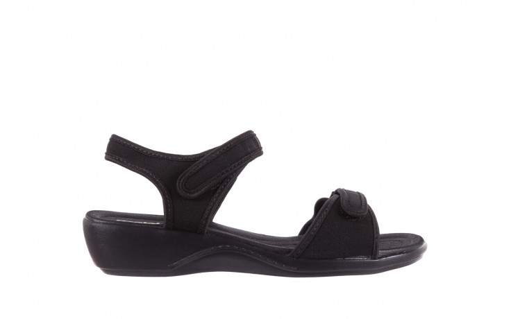 Sandały azaleia 322 363 nobuck black 17, czarny, materiał  - sandały - buty damskie - kobieta