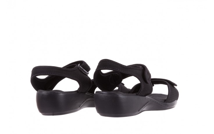 Sandały azaleia 322 363 nobuck black 17, czarny, materiał  - płaskie - sandały - buty damskie - kobieta 3
