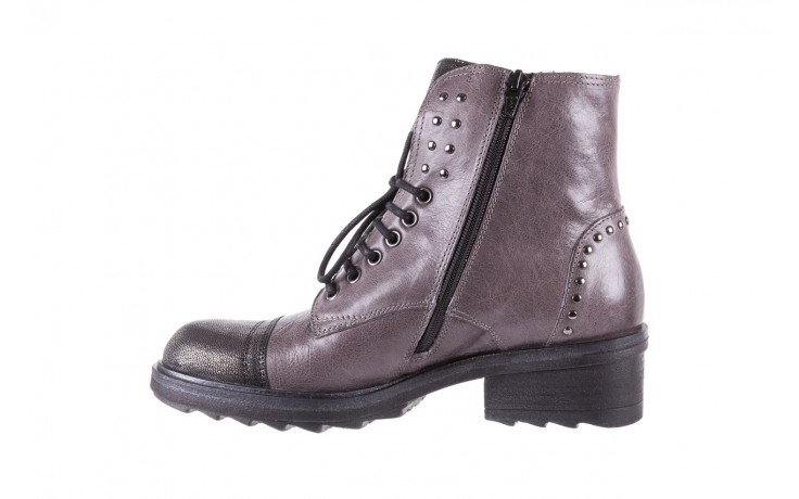 Trzewiki bayla-131 8300 grey, szary, skóra naturalna  - worker boots - trendy - kobieta 2